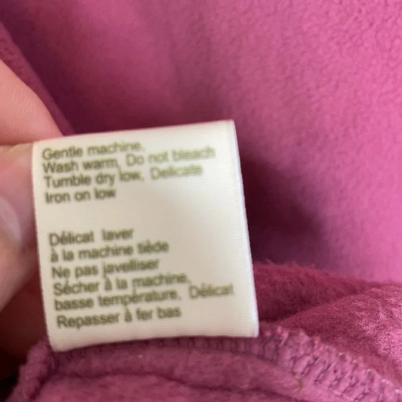 VINTAGE Tradition Rose Fleece Jacket Floral Embroidered Zip Grandma Size XL - Picture 7 of 10